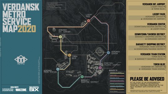 《使命召唤：战区》加入地铁系统